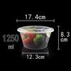 Clear Plastic Food Containers: Round or Rectangular, with Lids