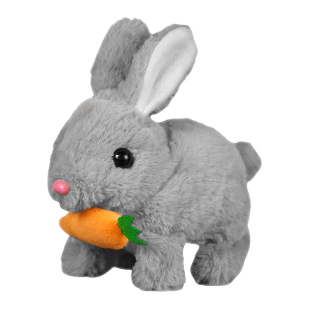 Realistic Bunny  with Sounds & Movements Walking Rabbit Educational  Jumping Twitching Shaking Ears Easter Gifts for Kids