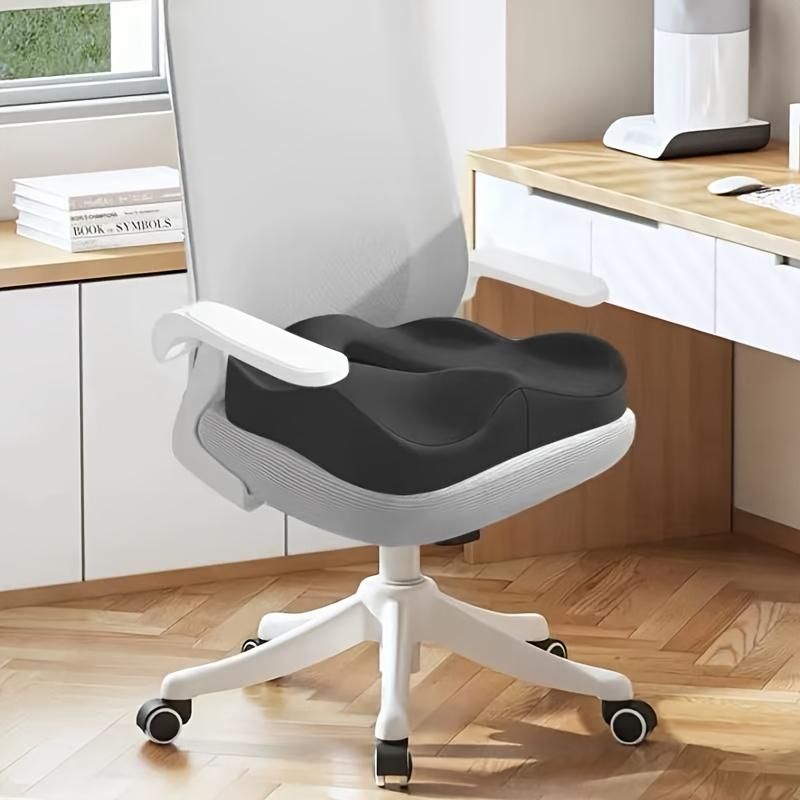 Эргономичная подушка под копчик из пены с памятью, Нескользящая мягкая поддержка | Съемный чехол из моющегося полиэстера, Подходит для офисных кресел, инвалидных колясок и автомобильных сидений