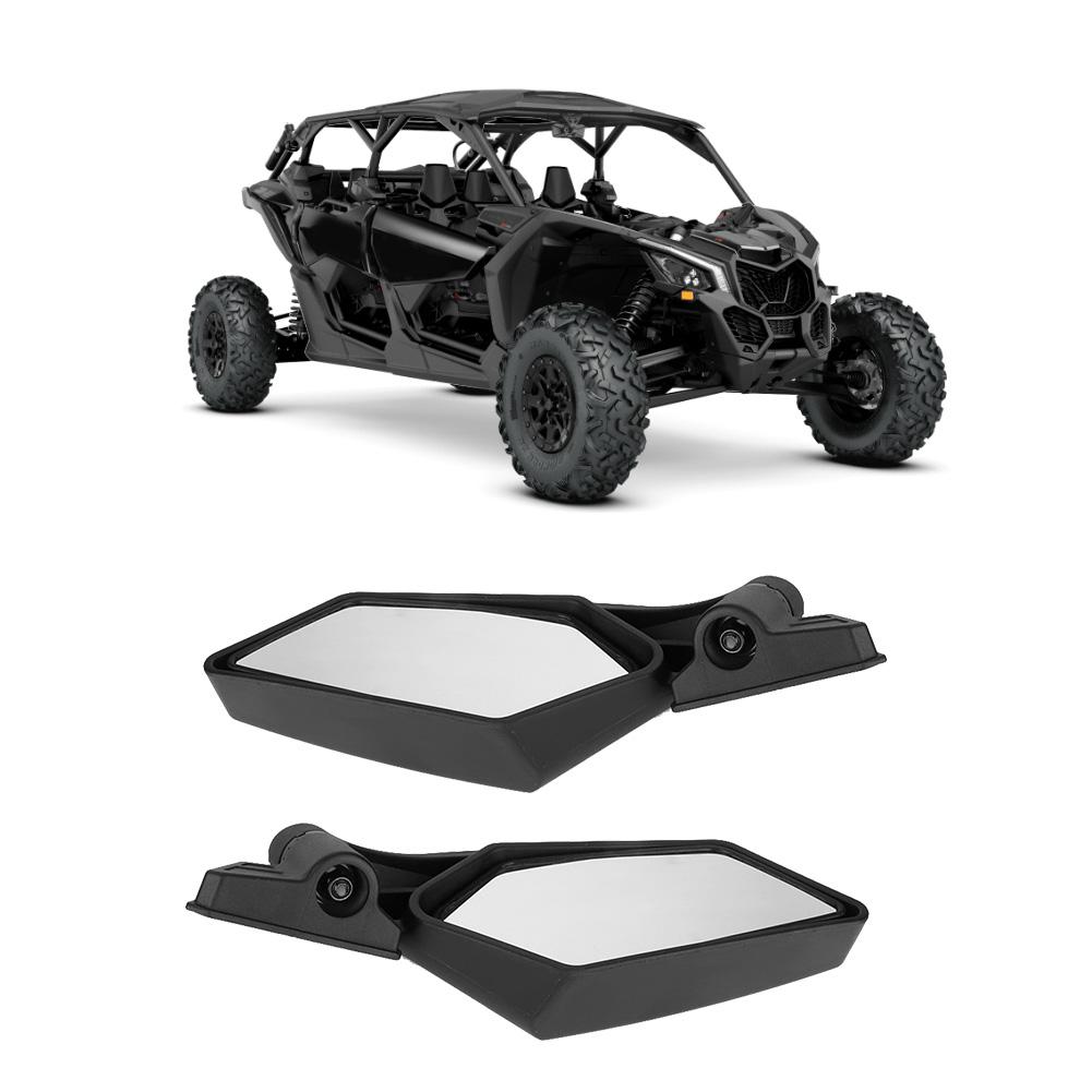 UTV Modified Shock Proof Rearview Mirror Side Mirrors Fit for Can Am Maverick