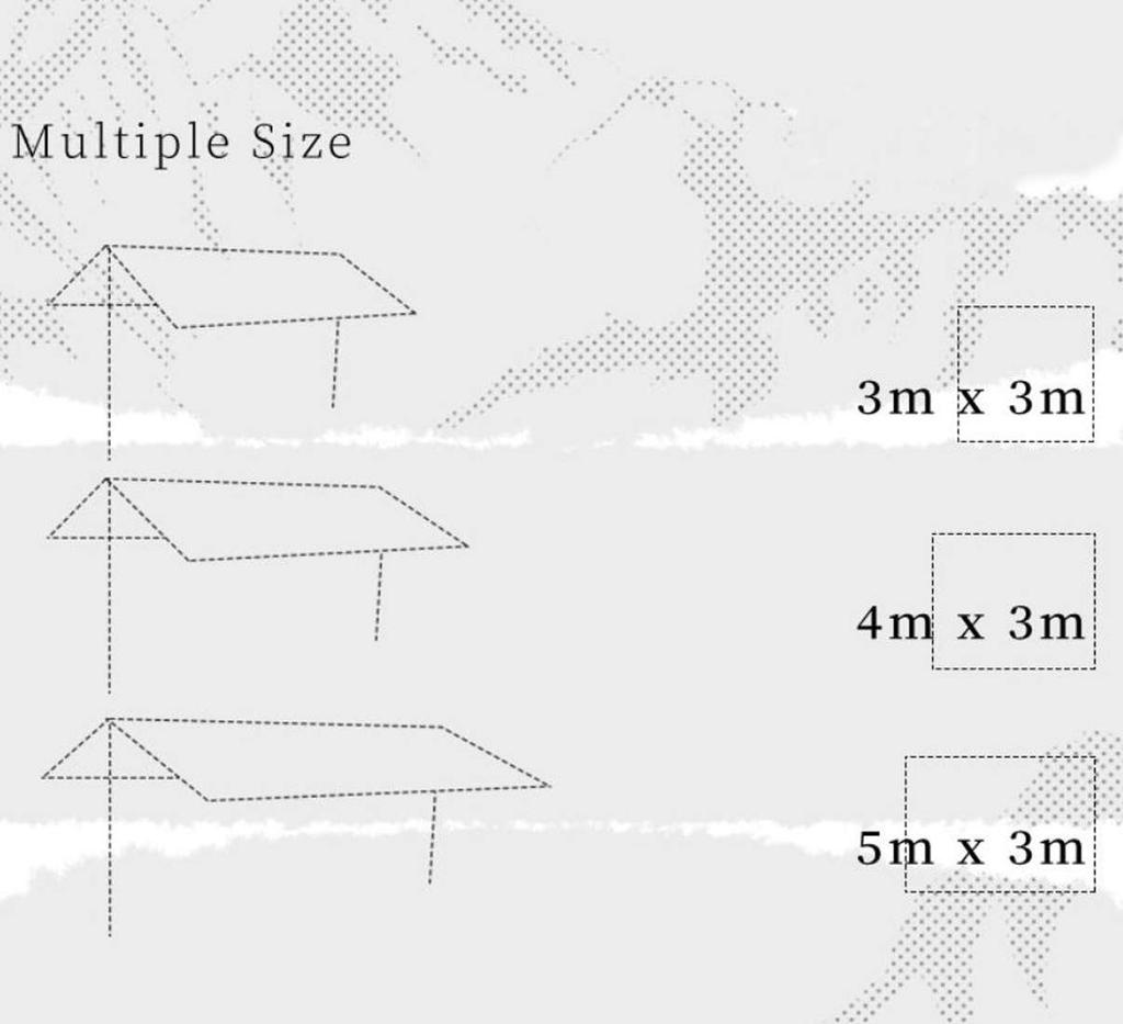 Водонепроницаемый тент для кемпинга, веревка с чехлом для хранения 3 размеров M, брезент, тень, брезент, компактный, легкий, многофункциональный, колышки, в комплекте,