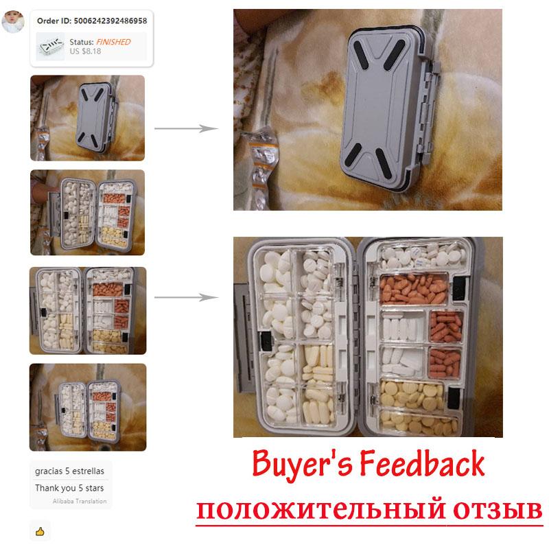 Большой дорожный органайзер для таблеток, домашний органайзер для хранения лекарств, контейнер, диспенсер для таблеток, независимые ячейки, аксессуары для таблетницы
