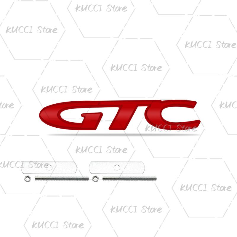 Alloy Metal GTC Grille Emblem Rear Trunk Badge Sticker For Vauxhall Opel Corsa Rocks Vectra Zafira Mokka Meriva Insignia Astra