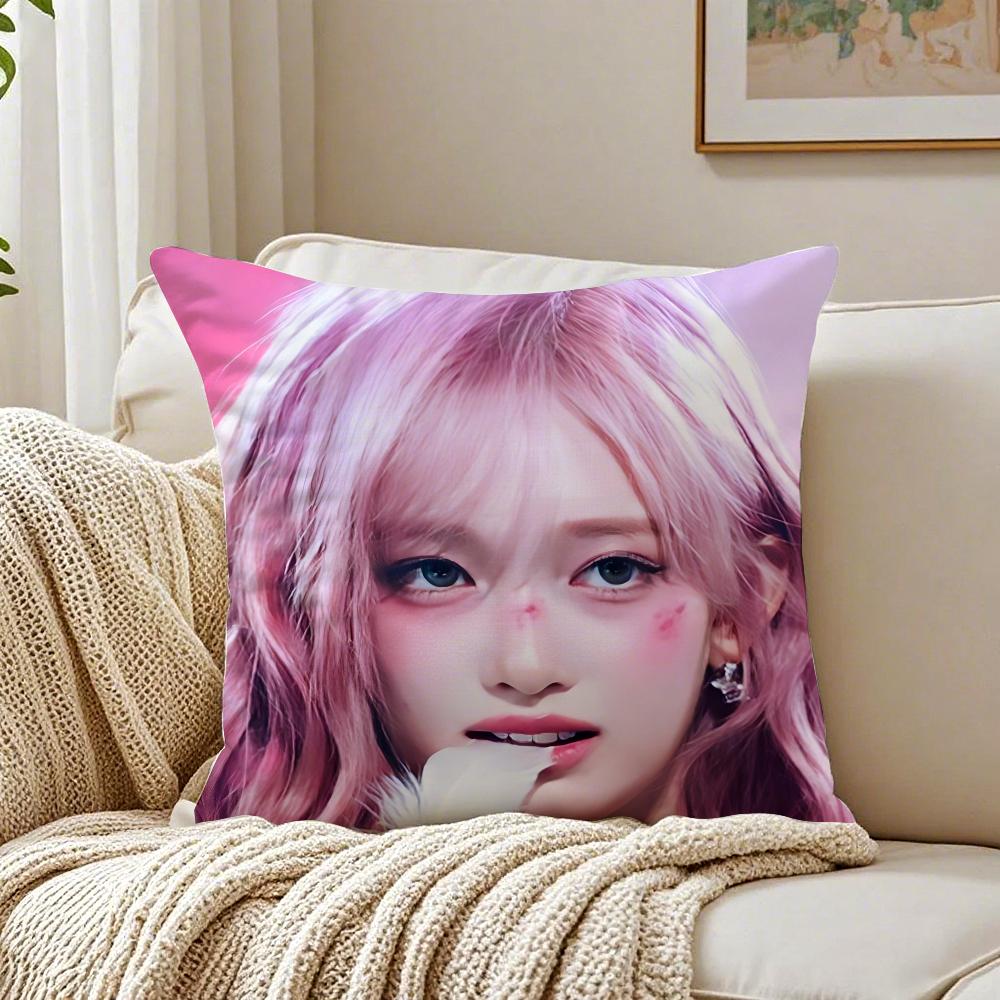 Idol Kpop LLEESEO Cushion Cover Pillowcase Antidustmite living Room Sofa Decor Cushion Room