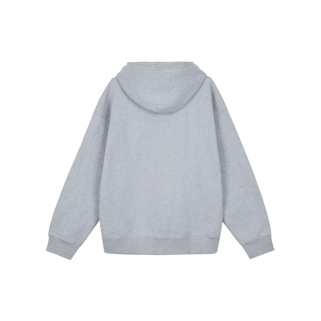 Nike Сплошной цвет с вышитым логотипом, пуловер с капюшоном, мужские топы с длинным рукавом, серый DX1356-063