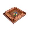 Ретро Цветной Shut The Box Настольная игра с кубиками Деревянные плашки и кубики 4 игрока Паб Бар Вечеринка Принадлежности Семейное развлечение