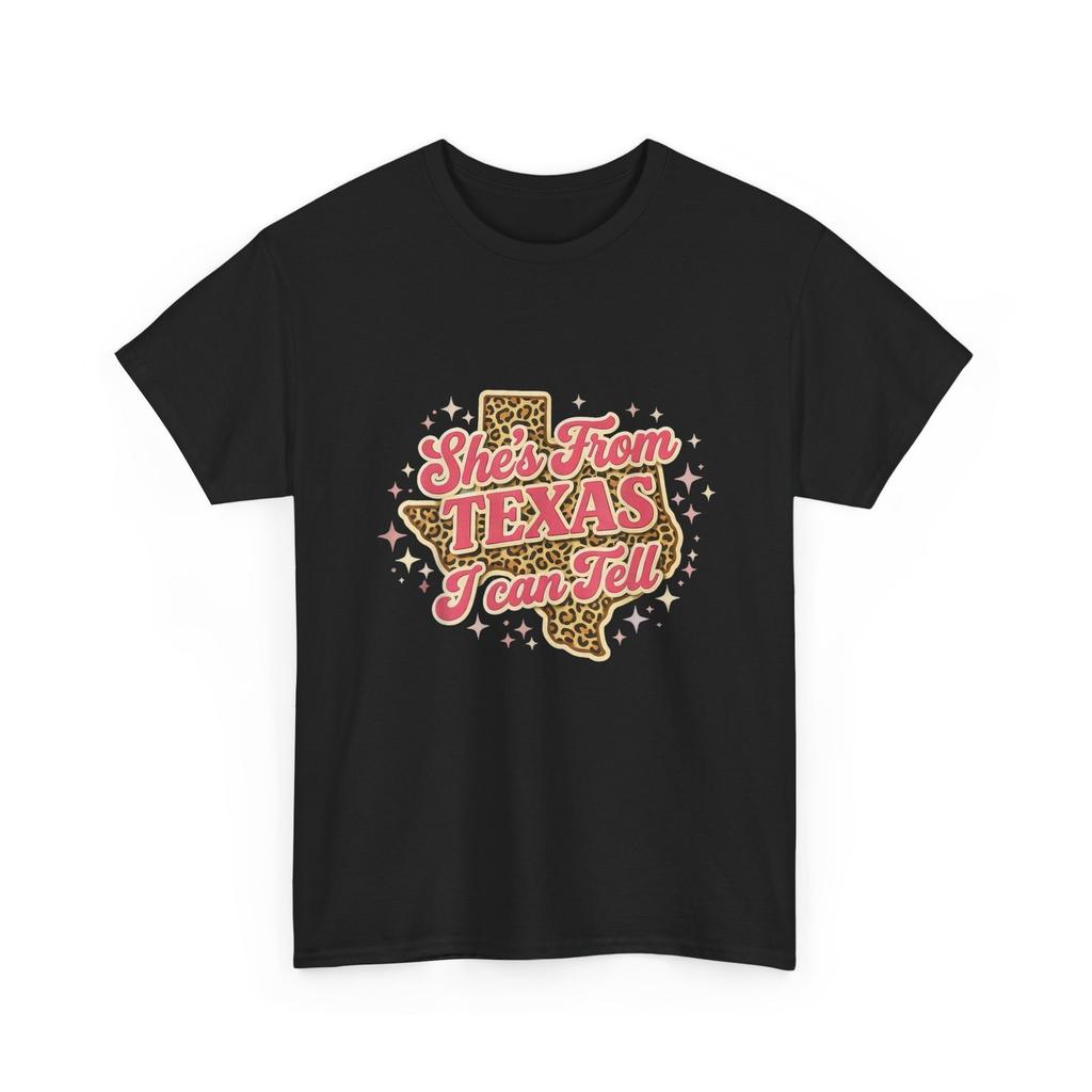 She's from Texas I Can Tell Leopard Shirt