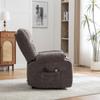 Electric Relax Chair with Stand-Up Assist, Massage and Heat Function, Adjustable Backrest and Footrest as well as Side Storage Pockets. Gray