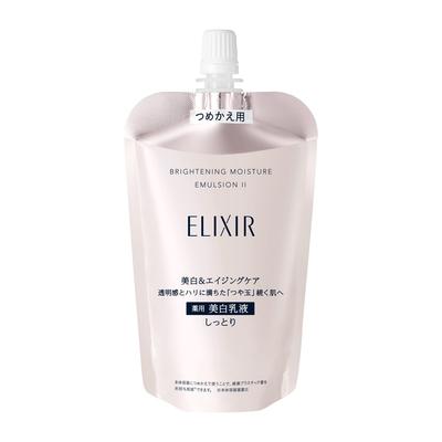 ELIXIR WHITE Осветляющая эмульсия WT 2 110 мл Сменный блок Эмульсия Прозрачность Упругость Отбеливание Уход за кожей со старением Shiseido (Влажный тип) Квази-лекарство