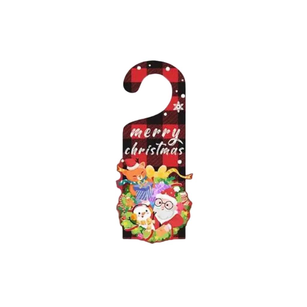 6 шт. Рождественское украшение-подвеска на дверную ручку, Рождественское украшение на дверную ручку, Легкая установка, Простое в использовании