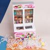 Miniature Food Play Children'S Play House Mini Light Refrigerator Ice Cream Freezer Ob11 Doll House Model Ornament Toy
