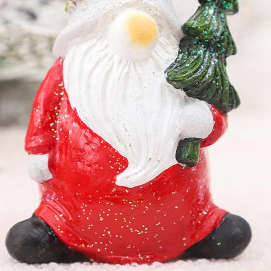 Рождественский гном, украшение из смолы, рождественский гном, эльф, статуэтка, домашний декор для стола, стоящая