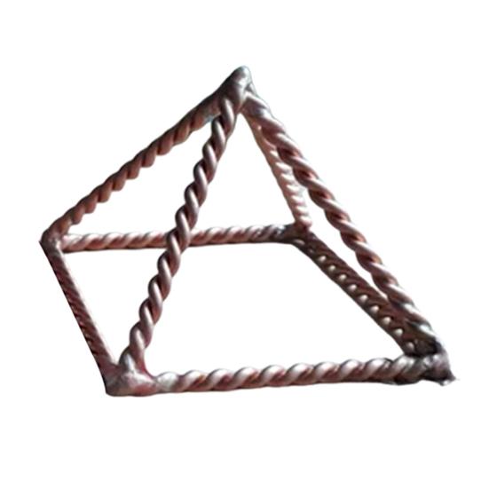 Металлическая проволока Энергетическая Пирамида Украшение Куб Мощности 188 МГц Тензор Стиль