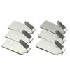 6Pcs Self Adhesive Kitchen Bathroom Wall Door Stainless Steel Sticky Hook Hanger