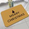 Christmas Floor Mat Festive Atmosphere Feeling Absorbent Non-slip Foot Mat Household Door Floor Mat