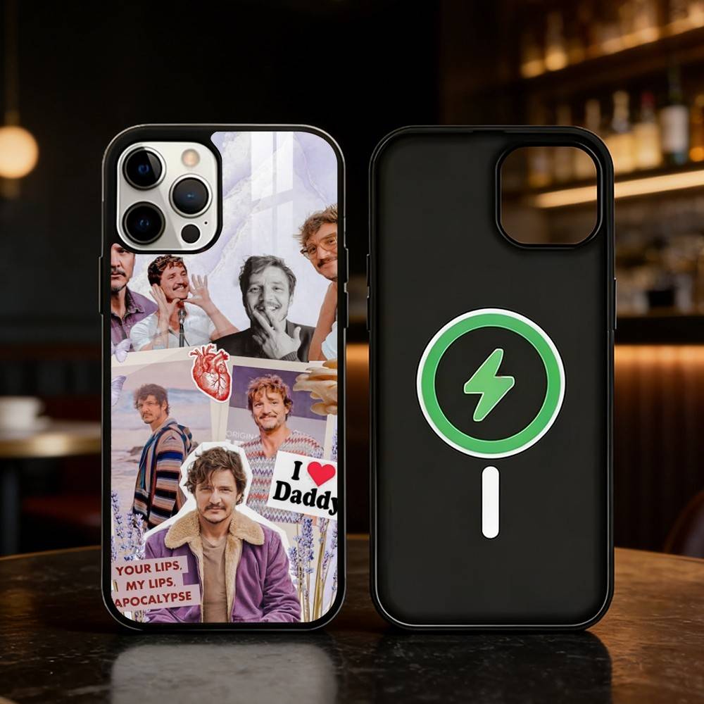 Pedro Pascal Phone Case For iPhone 17 16 15 14 13 12 Pro Max Plus for Mirror Wireless Magnetic Cover