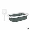 Cat Litter Box White Anthracite Plastic 25 X 11 X 2 Cm (11 Units)