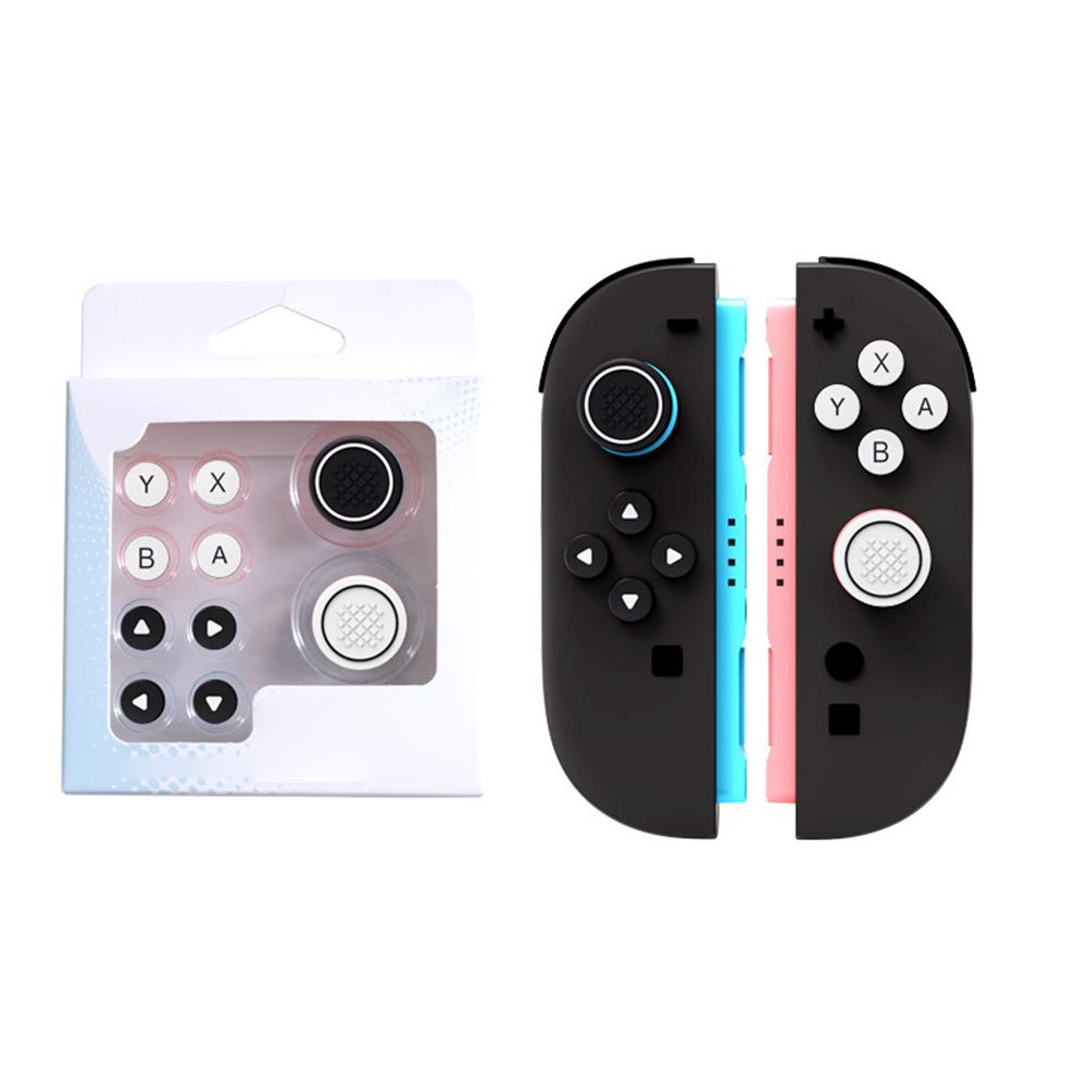 Joystick Cap & Button Stickers Button Grips Caps Non Slip Keys Sticker Button Sticker Covers for Switch 2 Joy-Con Accessory