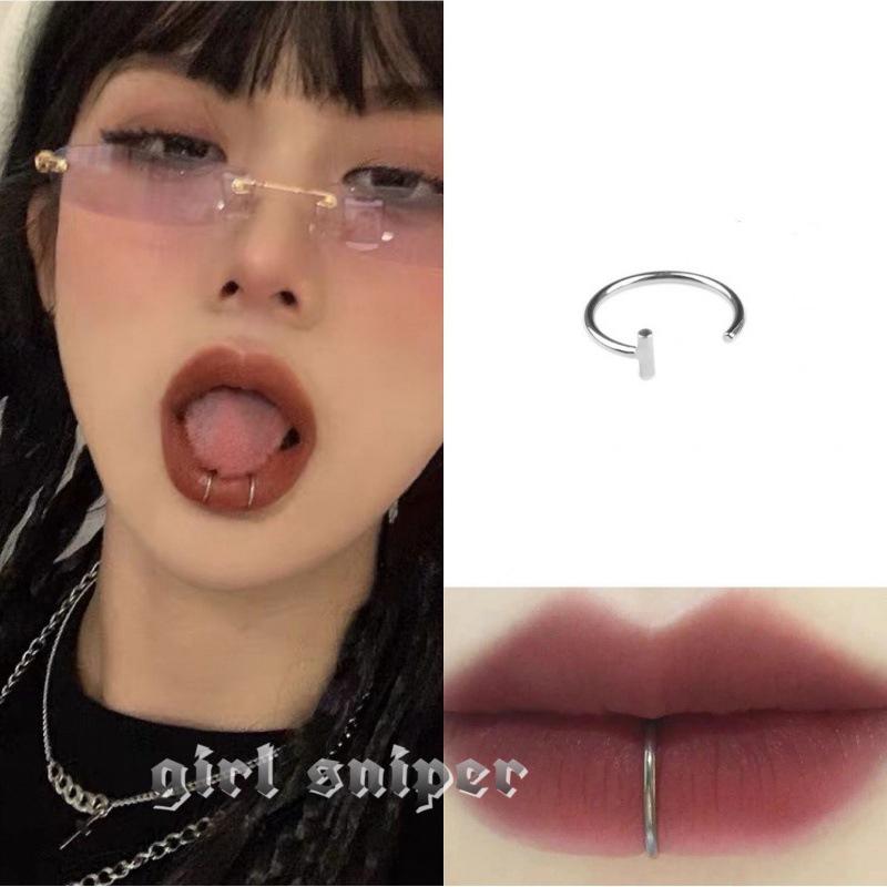 Титановая сталь многоцелевые серьги-клипсы для губ для мужчин и женщин унисекс панк крутой хип-хоп непирсинг ювелирные изделия