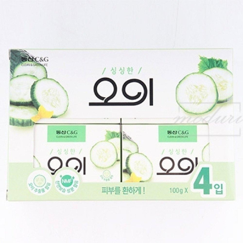 Мыло Dongsan C&G Fresh Cucumber, 4 упаковки