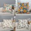 Цветочная серия Принт Декор Дома Наволочка Квадратная Офисная Наволочка
