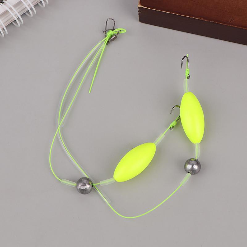 1Pc 2 Hooks Reverse Bottom Rig Flip The Fishing Hair Rigs Hook Iseni Fishing Hook Ready-To-Use Size3#-11# Carp Rigs Fishing Lure