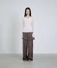 Deoaeteus Mohair Wool Sheer Layered Knit Set_Ivory