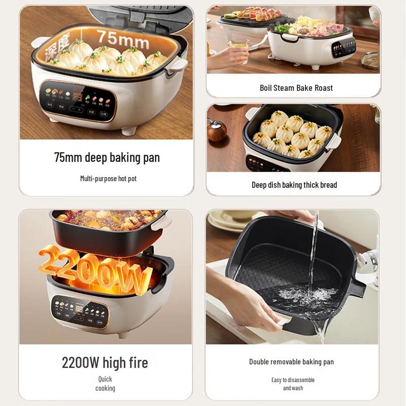 SUPOR Smart Detachable Electric Griddle & Breakfast Maker