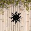Солнце Металл Настенное Искусство Уличная Скульптура Погодостойкое Железо Подарок Двор Сад Забор