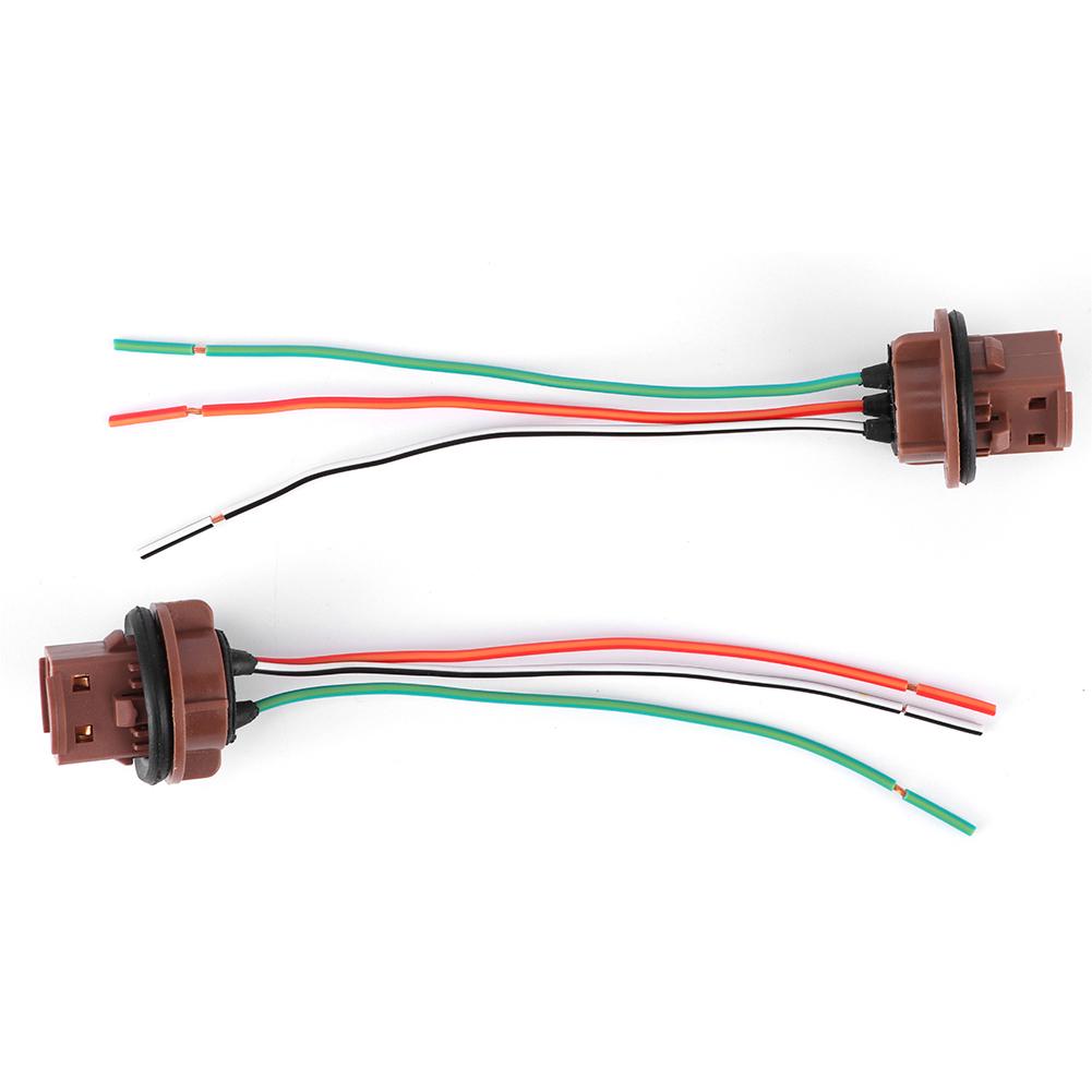 2 шт. автомобильные тормозные огни жгут проводов ходовых огней разъем для 7440 7441 7443 7444 T20 992A лампы