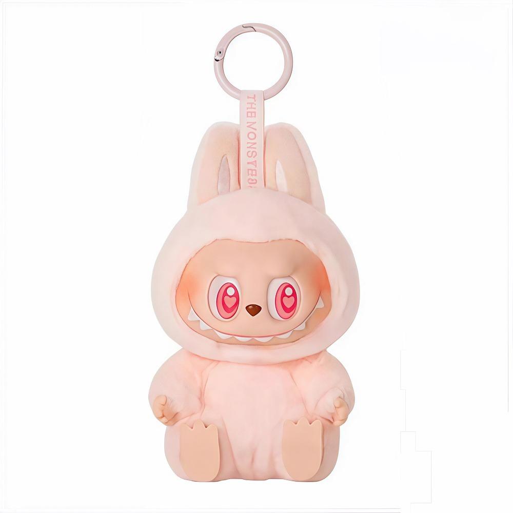 Car Plush Ornament Anime Figure Labubu 1.0 Monster Vinyl Blind Box Series Heartbeat Macaron Doll Kids Gift Birthday Toy Air Outlet Ornament
