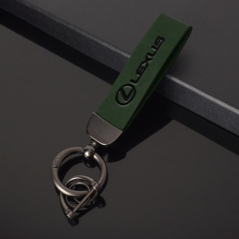 Leather Car Key Ring Keychain Pendant For Lexus LS LC RZ IS350 ES300 GS350 CT200h GX460 LX570 RX500h NX300 UX260 LM Accessories