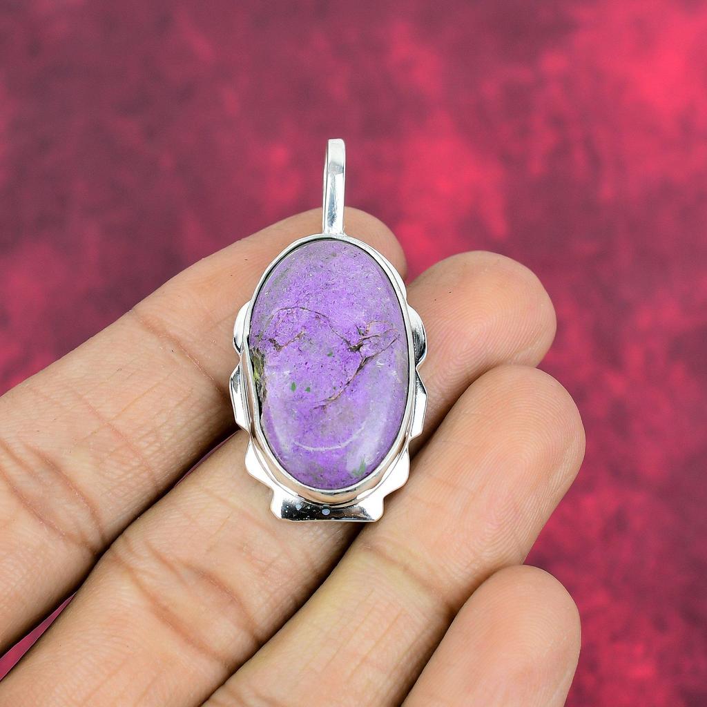 Ювелирные изделия из пурпурита, кулон из стерлингового серебра 925 пробы, ювелирные изделия ручной работы с драгоценными камнями, подарки для жены, абсолютно новый кулон