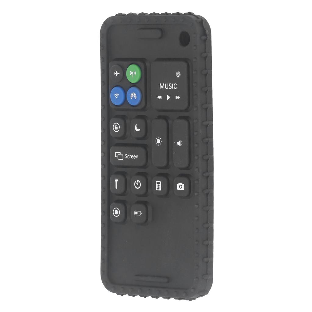 Smart Phone Shape Teething Toy Bright Color Sensory Development Multi Shape Button Silicone Baby