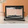 Creative Moving Sand Art Painting Square Glass 3D Deep Sea Sandscape Quicksand Hourglass Rotatable Flowing Sand Home Decor Gifts
