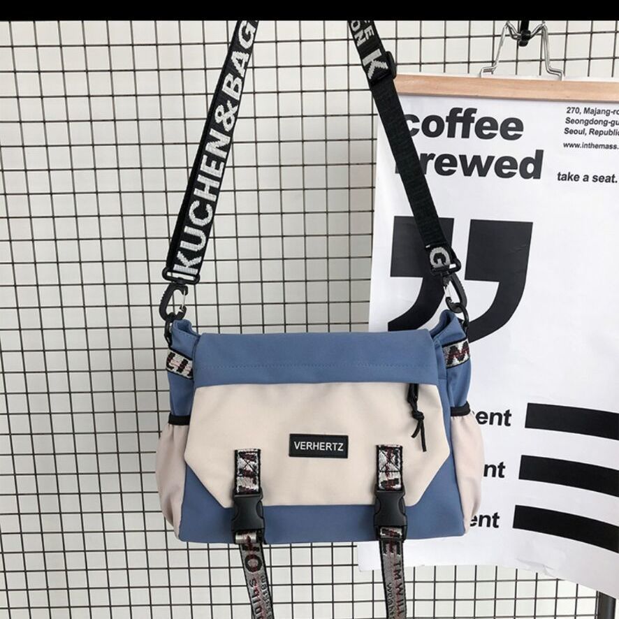 Трендовая брендовая сумка-мессенджер мужская повседневная наплечная сумка модная студенческая большой вместимости диагональная сумка-седло рюкзак в стиле милитари женская сумка-мессенджер