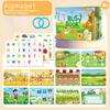 1 Набор Пазл Карта Мультфильм Занятой Сделай сам Тихие Книги Цифра Буква Распознавание Животных Многоразовые Карты Подарок на День Рождения Сувениры для Вечеринки ZYF