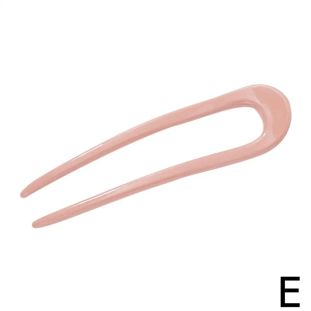 Fshion Creative U-Shaped Hair Fork New Hair Accessory Resin Gifts Creative Women Girls Hair Party Design Hairpins Sticks H3D0