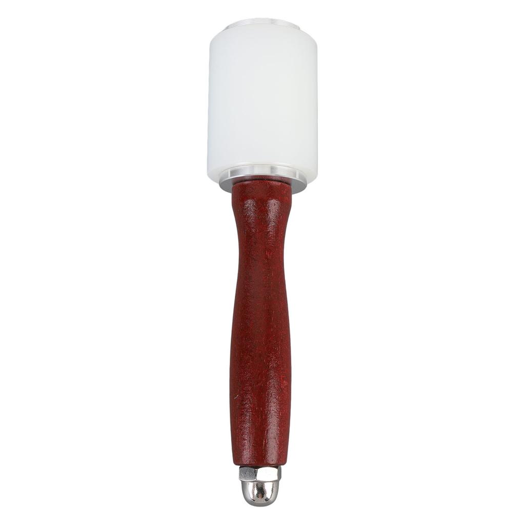 Leather Carving Hammer Rubber Head Wooden Handle Leather Mallet Hammer for Handcraft Straight Type