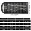 Туристические спальные мешки разной толщины для температуры от 14 до 68℉ Ультралегкий и толстый теплый дорожный спальный мешок с компрессионным чехлом