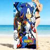 1Pc Sonic X Adventure Beach Towel Quick Dry Multiuse For Beach Pool Gym Yoga Home Travel Christmas Halloween Xmas Gift N1305