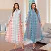 Embroidered Muslim Long Robe Dress - Dubai Abaya