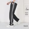 Men's Striped Hong Kong-Style Casual Sweatpants - Spring/Autumn, Loose Fit, Trendy American-Style Straight Sports Pants