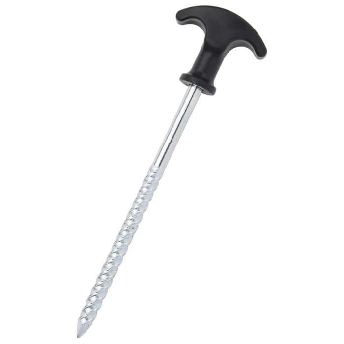 VidaXL Tent Pegs 12 Pcs 17 Cm Ø7 Mm Galvanized Steel, Ground Stake, Ground Anchor, Heavy-Duty Camping Peg, 4009317