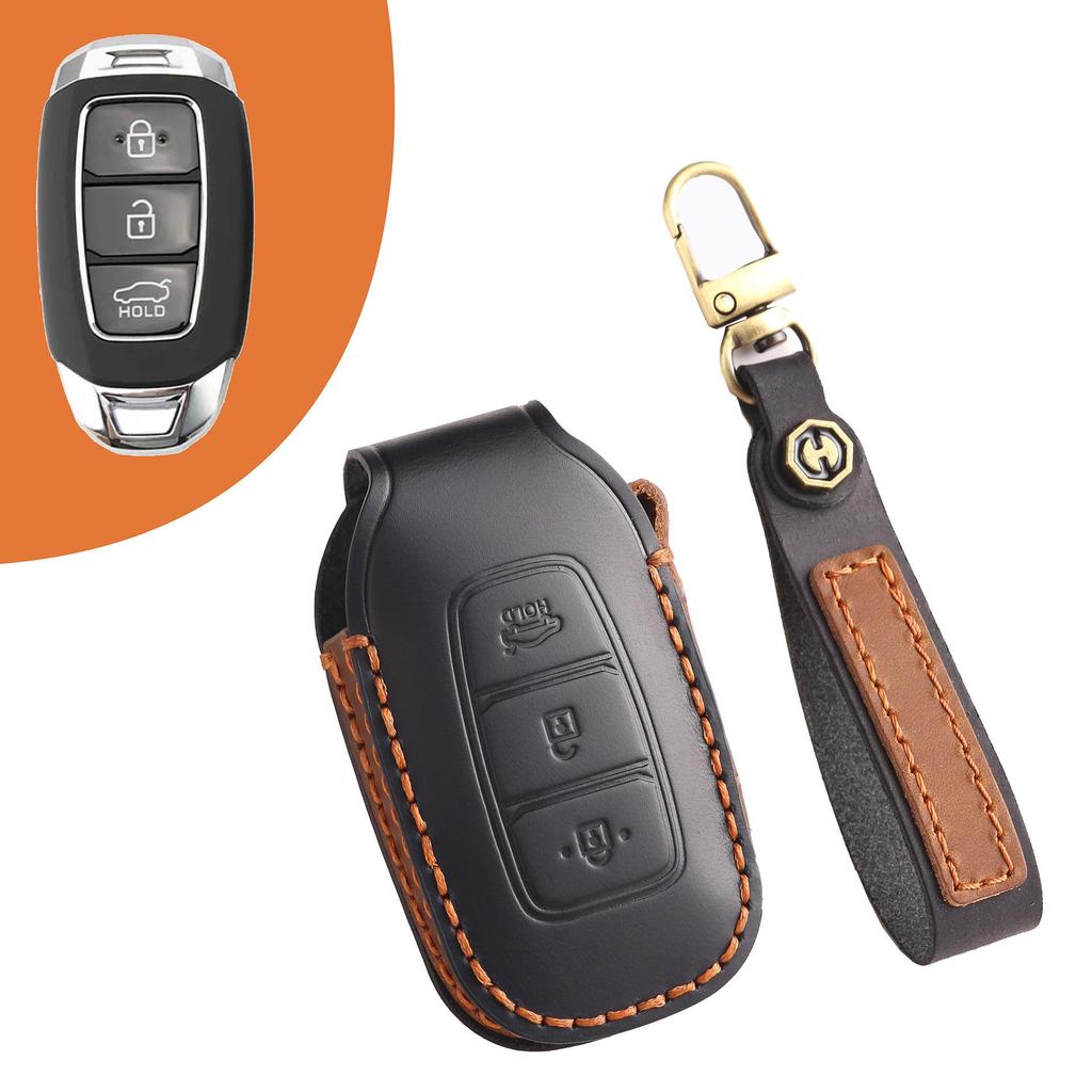 Кожаный чехол для ключа Hyundai Kustu 2021 Fiesta
