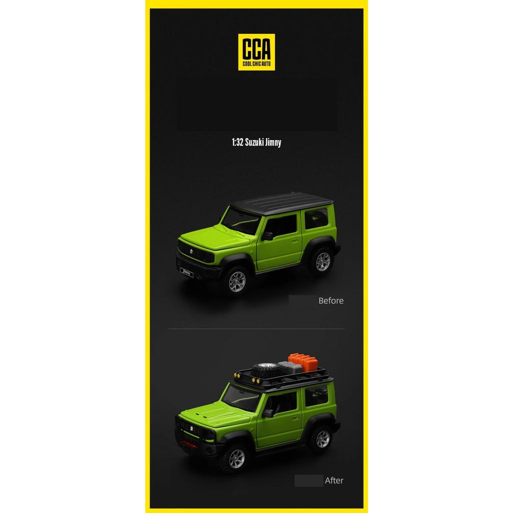 Масштаб 1/32 Внедорожник Suzuki Jimny Собранная Модифицированная Модель Игрушечной Машинки Литой Сплав Миниатюра Свободные Колеса Коллекция Подарок для Мальчиков Детей