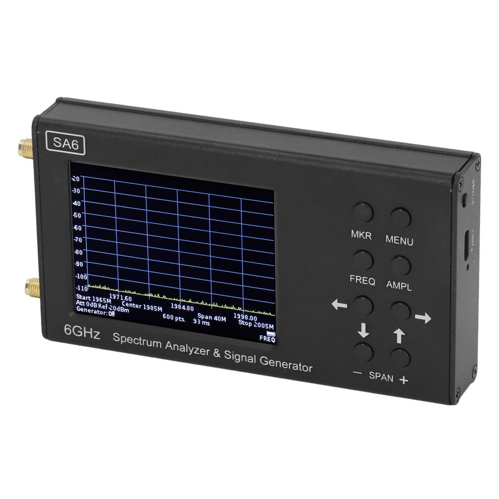 3,2-дюймовый цветной сенсорный экран 6 ГГц анализатор спектра SA6 генератор сигналов для Wi-Fi 2G 4G LTE CDMA
