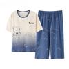 Summer Capris Pajamas Cute Cartoon Print Pajama for Women Fashion Pyjamas Soft Cotton Pijamas Sleepwear