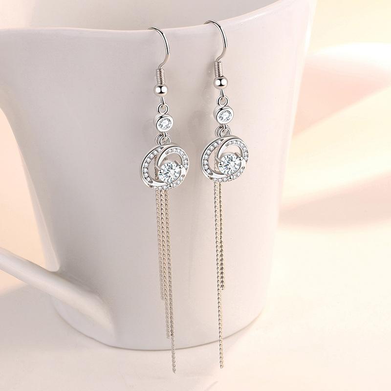 Lindon Copper Alloy Zircon Earrings Drop Earrings For Women Wedding Party Gifts