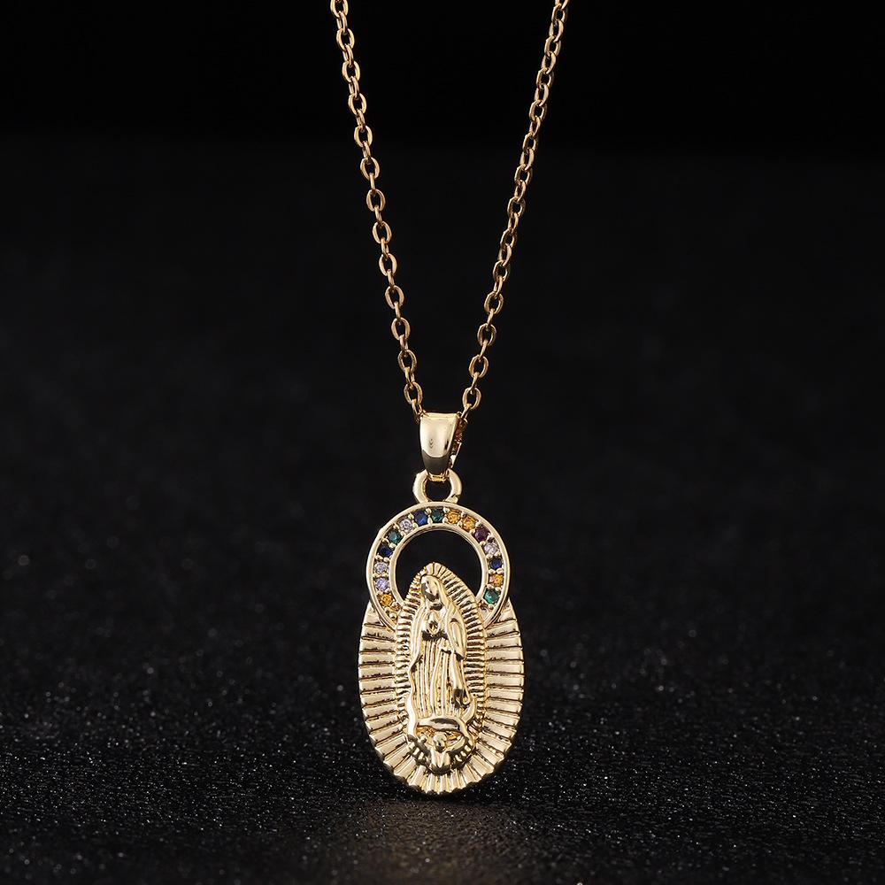 Fashion Micro-Set Multi- Zircon Necklace Pendant Jewelry For Women